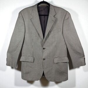 Clubman Baumler Blazer Mens 54 Houndstooth‎ Silk/Wool Blend Sport Coat Jacket